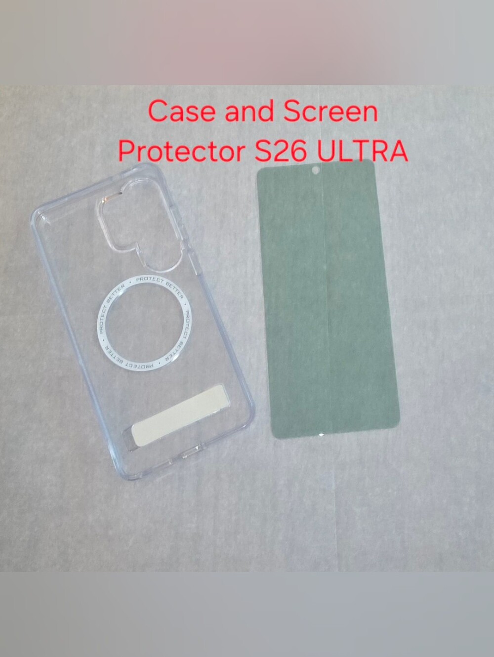 Zagg Clear Snap Case and Screen Protector S26 ULTRA Samsung Galaxy Kickstand